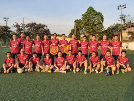 ATT Logistics friendly football match with Bac Ninh Customs Branch