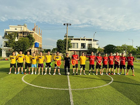 ATT Logistics friendly football match with Thai Nguyen Customs Branch
